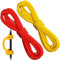 2 Stück Bogenschießen D Loop Seil 3 m Bogenschießen Bowstring Servierfaden D Loop Seil Freigabe Material Nocking D Loop Seil Schnur (rot, gelb)