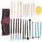 24pcs Polymer Clay Tools, Clay Sculpting Tools Set zum Bemalen von Kuchen Skulptur Keramik