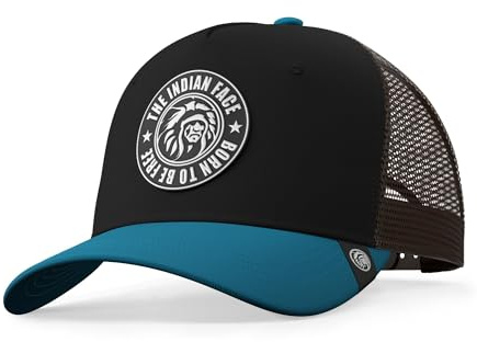 The Indian Face Unisex Born to Be Free Baseball Kappe, Bleu, One Size