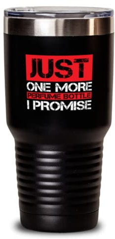 30oz Tumbler acciaio inossidabile isolato solo una bottiglia di profumo più