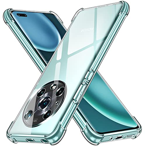 ivoler Klar Silikon Hülle für Honor Magic4 Pro/Honor Magic 4 Pro mit Stoßfest Schutzecken, Dünne Weiche Transparent Schutzhülle Flexible TPU Durchsichtige Handyhülle Kratzfest Case Cover
