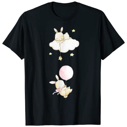 Osterhase Hase, Stern, Ballon T-Shirt