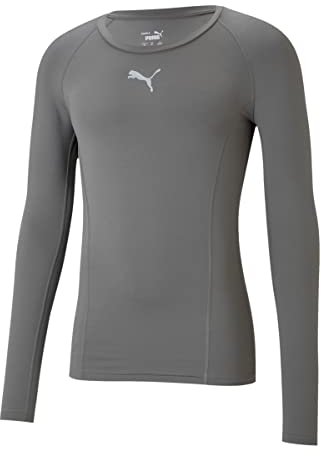 PUMA Herren Liga Baselayer Tee Ls Shirt, Grau, L