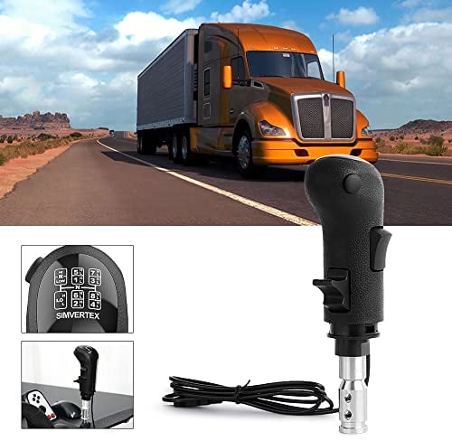aikeec Perilla de cambio de marchas USB de un camión Man ATS ETS para Logitech G29 G27 G25 G920 THRUST MASTER TH8A Perilla de cambio de marchas para ATS ETS2 Juegos PC