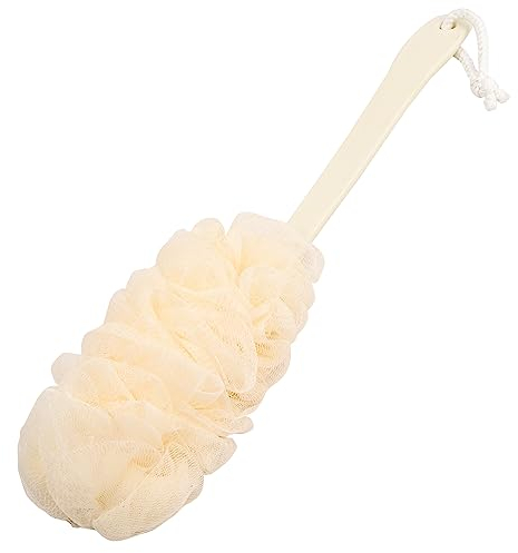 Duschschwamm mit Stiel Rückenbürste Mesh Bürste für Badeschwamm für Peeling&Reinigung Haut Dusche