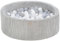 Piscine à balles ronde en velours côtelé avec 200 balles 90 cm (Couleur de la piscine/de balles: gris/blanc, transparent, gris)