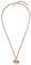 Purelei® Artistic Halskette (Gold, Rosegold), Wasserfeste Kette für Damen mit runden Anhänger abgerundet, Elegantes Halskette aus Edelstahl, Geschenke für Damen,50-55 cm Länge verstellbar (Rosegold)