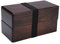 Natudeco Bento Box Wooden Lunch Box Japanese Style Double Layer Rectangle Food Container for Picnic Sushi Gifts for Women