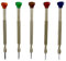 Horotec MSA 01.225 Schraubendreher Set mit 5 Schraubendrehern für Uhrmacher 0,60 mm bis 1,50 mm