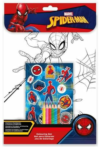 Spiderman Blocco con disegni da colorare