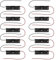 ECSiNG 10pcs 1.5V AA Battery Holder Battery Case Holder Plastic Battery Storage Box for Electronic Experiment DIY Projects PCB Circuit Projects Family Appliances