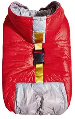 Hundejacke mit Kapuze, wasserdicht, verdickt, für mittelgroße und große Hunde, Daunen für Herbst