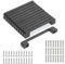 GOTRUST 12pcs Möbelgriffe Schwarz Matt, Griffe für Küchenschränke 128mm Lochabstand, Küchengriffe Modern Schrankgriffe mit Schrauben für Schublade, Möbel, Badezimmer, Wohnzimmer