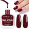 TOMICCA Burgundy Glitter Red Nail Polish, 15ml Quick Dry, Long Lasting Nail Art Starter for DIY Salon Manicure at Home