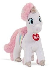 Trudi Trudino Unicorno bianco Peluche unicorno arcobaleno, regalo bambini compleanno | 18x19x6cm taglia XS | Fantasy Unicorn collection | modello 55484