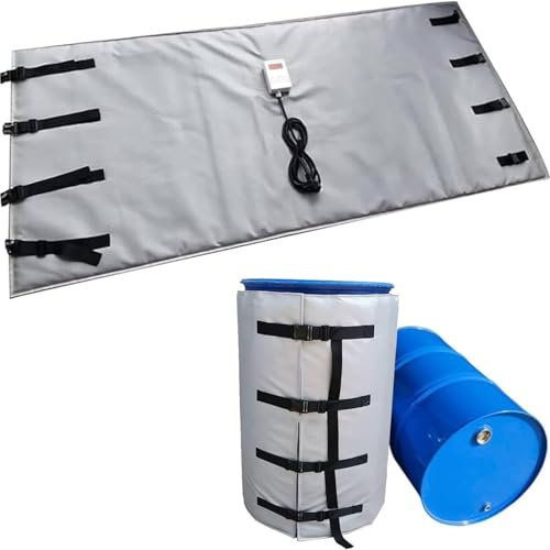 IBC Barrel Heater TON IBC Drum Heater, Adjustable Temperature 0-150℃, 53 Gallon Full Coverage IBC Tote/Tank Heating Blanket,A