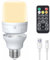 Bombilla LED E27 Recargable con Mando a Distancia, Temporizador, Bombilla luz cálida regulable 3 color, 9W Desmontable Bombillas a Pila Sin Cable para Lámparas Inalámbricas, Emergencia, Apagón,450LM