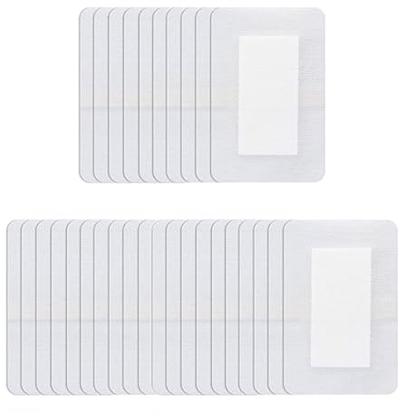 30 Pcs Adhesive Wound Dressings, Sterile Large Plasters 10cm x 15cm | Sterile large adhesive wound dressings help cover cuts and grazes, with strong hold and individual packing for daily first ai