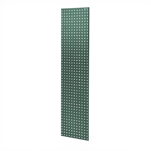 Jan Nowak Lochplatte Metall Werkzeugwand Pegboard Set 2 Stück Lochwand Werkstatt Garage Organizer Werkzeughalter System kompatibel Regal Zubehör stabil Stahl Montage einfach Grün