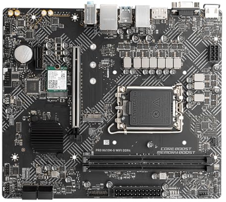 Placa Madre Placa Base Fit For MSI Pro H610M-G WiFi DDR4 H610 LGA 1700 for CPU i5-12400F i7-12700K i3-12100F i5-12400 DDR4 HDMI Micro ATX