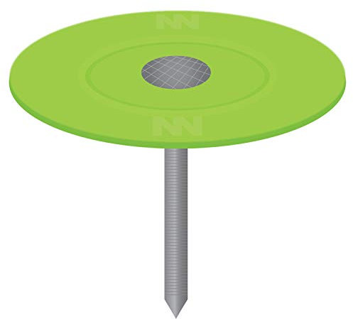 NATIONAL NAIL 135053 2000CT 1-Inch Plastic Cap Nail by National Nail