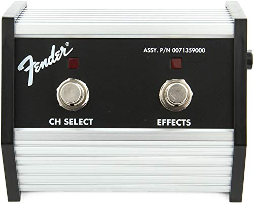 Fender 2-Button Footswitch: Channel Select/Effects On/Off with 1/4 Jack