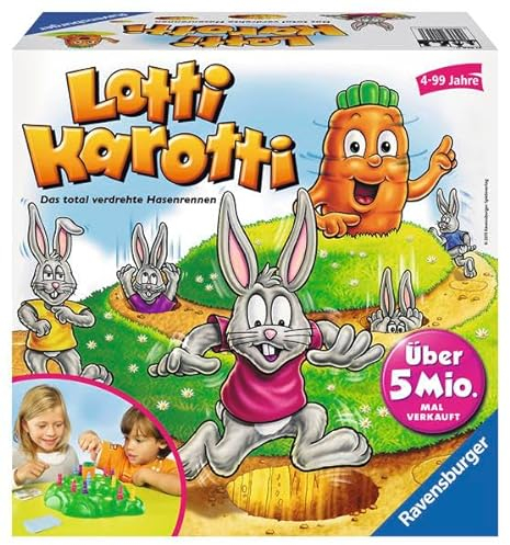 Ravensburger Lotti Karotti: Das total verdrehte Hasenrennen - Aktions- und Geschicklichkeitsspiel für Kinder ab 4 Jahren