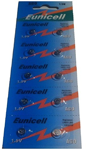 10 Alkaline Batteries AG0 / SR521/ D379 / V379 / 379