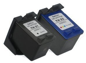 2 Druckerpatronen Tinte für HP Deskjet 3920 Officejet 1410 ersetzen HP 21 und HP 22 C9351AE C9352AE