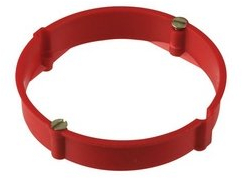 Düwi Putzausgleichsring, 3 Stück, 60 mm Ø, 12 mm hoch, Flammwidrig, Mit Geräteschrauben, Zum Ausgleich zu tief sitzender Schalterdosen