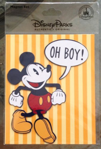 Disney Park Mickey Mouse Quote Magnet Set NEW