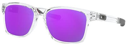 Oakley Herren Sonnenbrille Catalyst, Weiß (Polished Clear/Violetiridium), 56