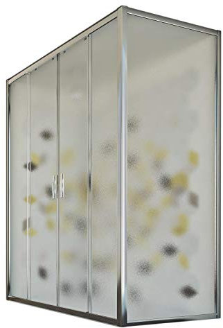 Cabine douche 90x170 H198 CM mod. Young Duo 2 Portes Opaque
