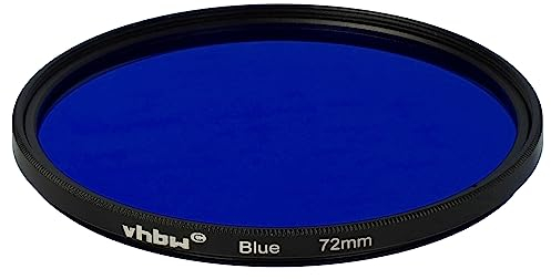 vhbw Universal Farbfilter blau für Kamera Objektive mit 72mm Filtergewinde - Blaufilter
