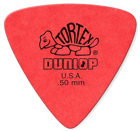 Jim Dunlop 431R.50 Guitar Picks, 0.50 mm, Red