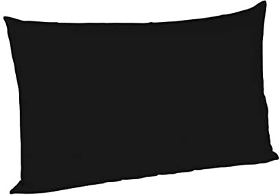 Fleuresse Colours Kissenbezug, Mako Satin, Schwarz, 40 x 60 cm