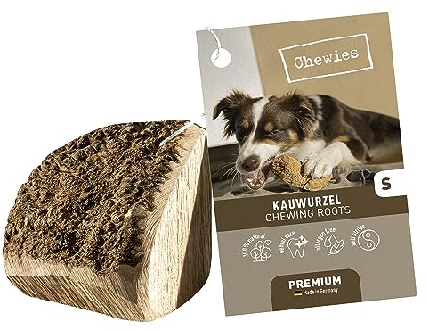 Chewies Kauwurzel für Hunde aus Baumheide Wurzel - 100 % natürliches Hunde-Spielzeug risikoarm & langlebig: Für Hunde bis 10 kg Körpergewicht, S (1er Pack)