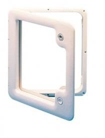 Thetford Cassette Door 3 includes Zadi Lock and 2 Keys - White - Part No. 21100280