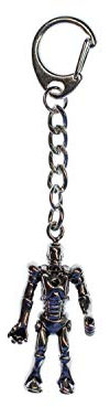 Miniblings Exoskelett Schlüsselanhänger Android Roboter - Handmade Modeschmuck I I Anhänger Schlüsselring Schlüsselband Keyring