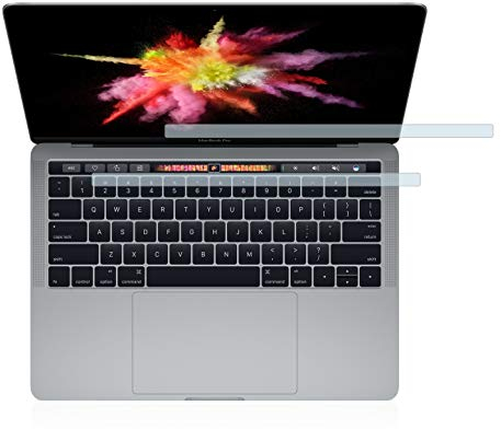 BROTECT Entspiegelungs-Schutzfolie für Apple MacBook Pro 13 2017 (Unteres Display) (2 Stück) Matte Displayschutz-Folie, Anti-Fingerprint
