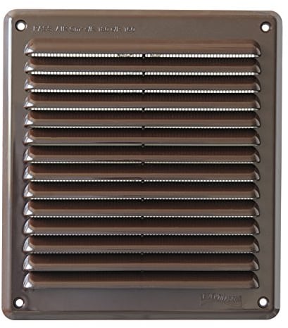 La Ventilazione AR2023M Griglia di Ventilazione in Plastica Rettangolare da Sovrapporre, Marrone, 204x230 mm
