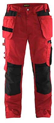 Blakläder 155518605699C46 Handwerker Bundhose Größe in Rot/Schwarz, C46