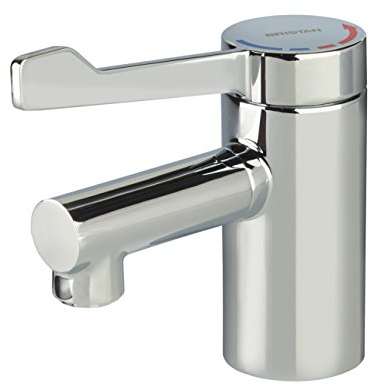 Bristan SOLO2-T3LL Solo 2 Mitigeur de lavabo avec Levier Embouts en cuivre, Chrome, Long Lever