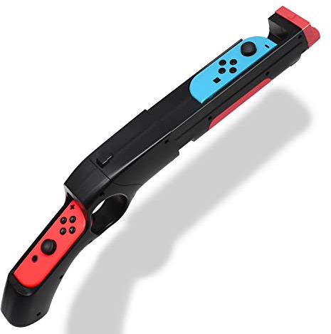Shooting Games Gun Controller Kompatibel mit Splatoon 2 / Splatoon 3, FYOUNG Ersatz Joy Cons Hand Griffe für Switch/Switch OLED und Switch Shooting Games