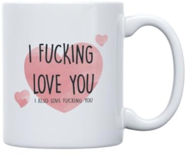 Cheeky Chops Mug - I Fucking Love You - Funny Novelty Birthday Office Cup Drink MUG223