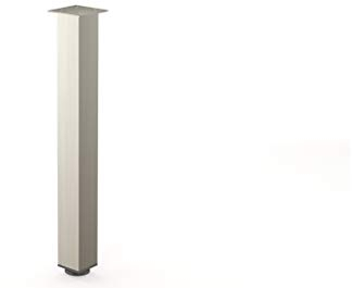 ALUSFERA Tischbeine Metall – 1 Stück – 60x60x1100 mm Höhenverstellbar +20 mm – Hochwertige möbelfüße für Tische & Schreibtische – Stabil & Robust – Inklusive Montageset