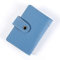 TopHomer Porte-cartes de crédit en cuir PU avec plusieurs compartiments pour cartes de visite, sac portefeuille pour 24 cartes de crédit, bleu, 7.5cmx11cm, Élégant