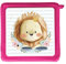 MeinBaby123® Schutzfolie kompatibel mit Toniebox | Schutzcover selbstklebend | Aufkleber passgenau I Folie Sticker I Toniebox Zubehör | Süßer Löwe mit Krone hellblau