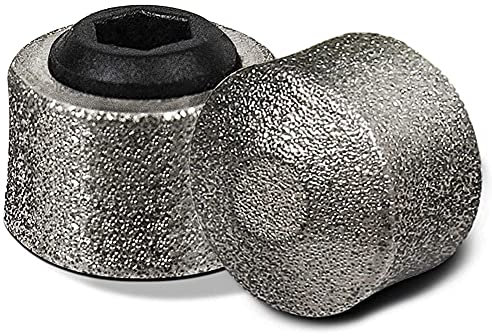 REXIPETS kopf für Hunde-Nagelschleifer, Diamantspitze für Pfoten, 2 Stück, professionelle Krallenschleifer-Bits, bare Diamant-Nagelschleifer (kurz)