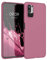 kwmobile Housse Compatible avec Xiaomi Redmi Note 10 5G Coque - Housse de téléphone Protection Souple en Silicone - Rose foncé